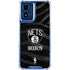NBA Brooklyn Nets Black Animal Print Moto G 5G (2024) Clear Case